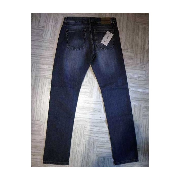 Jeans uomo Angel Devil elasticizzato con sbiaditure fronte retro