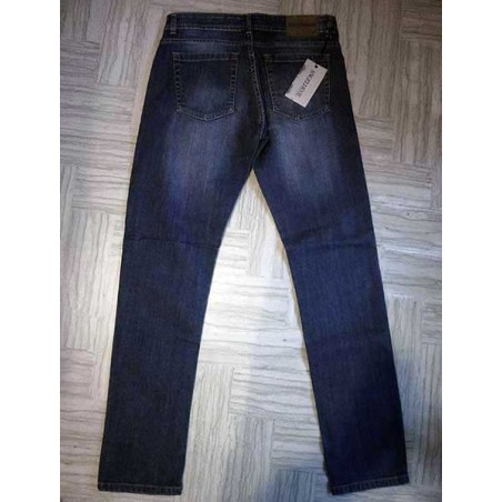 Jeans uomo Angel Devil elasticizzato con sbiaditure fronte retro
