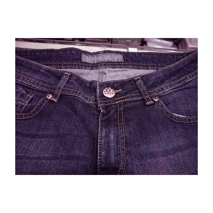Jeans uomo Angel Devil elasticizzato con sbiaditure fronte retro