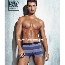 3 Boxer uomo Enrico Coveri in cotone a righe tinto in filo
