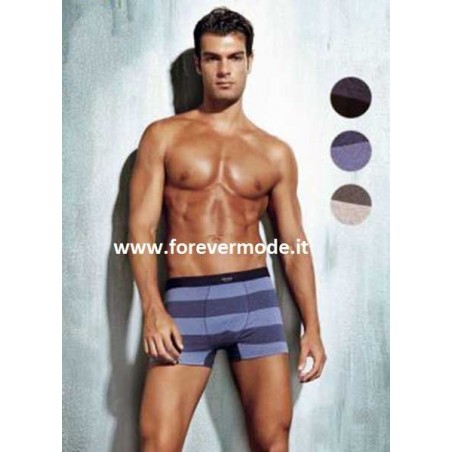 3 Boxer uomo Enrico Coveri in cotone a righe tinto in filo