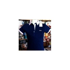 Polo donna Baci & Abbracci con logo ricamato e stampa sul collo 2