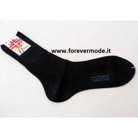 6 Calze uomo Rossi Sanix corte Sanitarie in caldo misto lana