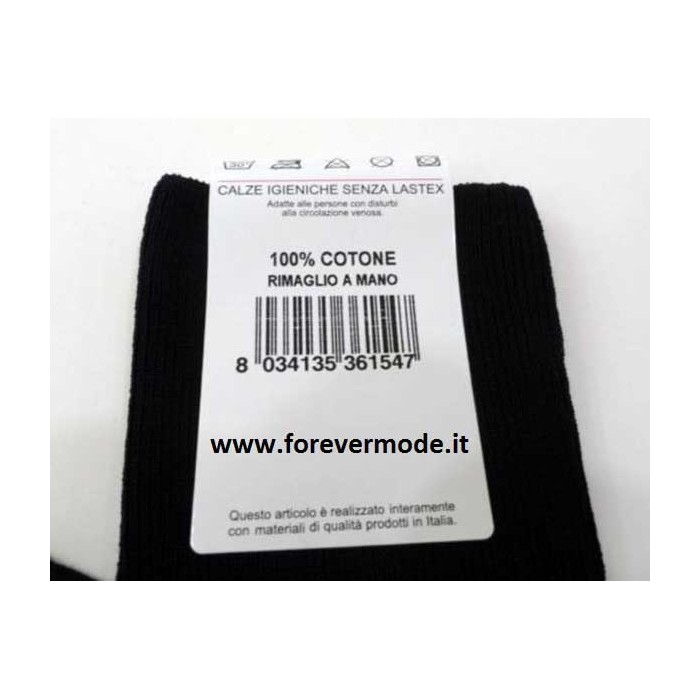 6 Calze uomo Rossi Sanix corte Sanitarie in fresco filoscozia