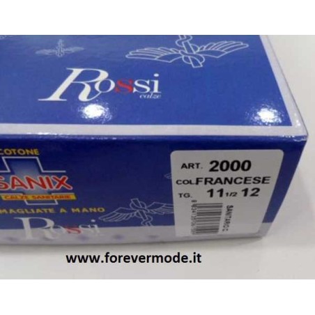 6 Calze uomo Rossi Sanix corte Sanitarie in fresco filoscozia