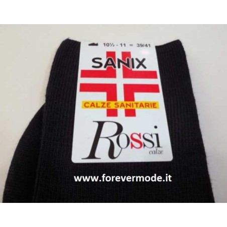 6 Calze uomo Rossi Sanix lunghe Sanitarie in caldo misto lana