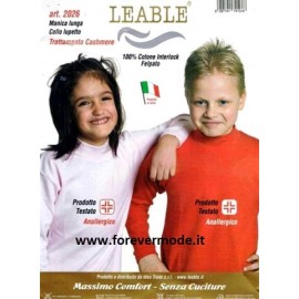 Maglia Bambino Leable manica lunga a lupetto in caldo cotone invernale