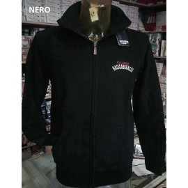 Felpa uomo Baci & Abbracci con piccolo logo ricamato e tasche