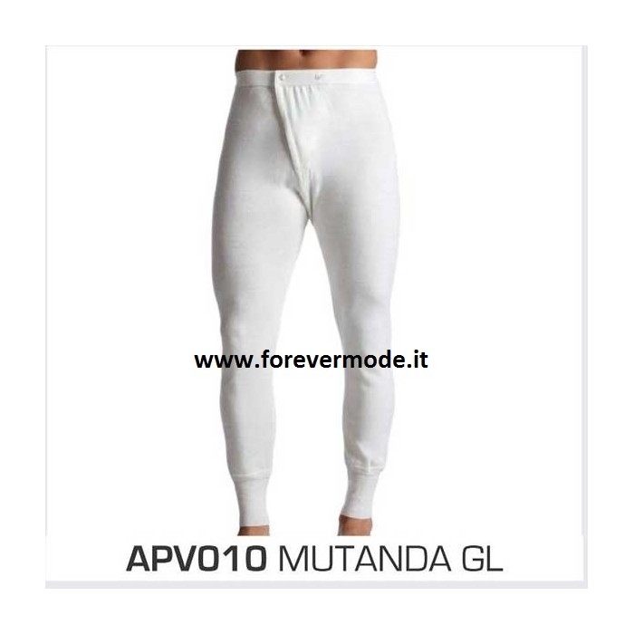 Mutanda uomo Alpina in misto lana con gamba lunga e apertura
