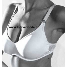 Reggiseno donna Gios in pizzo con ferretto invisibile che dona il massimo comfort 2