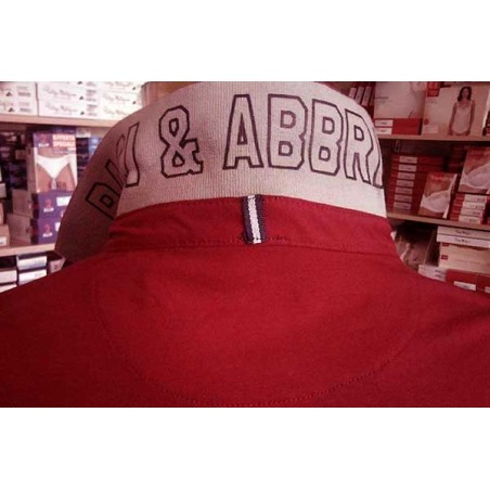 Polo uomo Baci & Abbracci manica lunga con logo e stampa collo