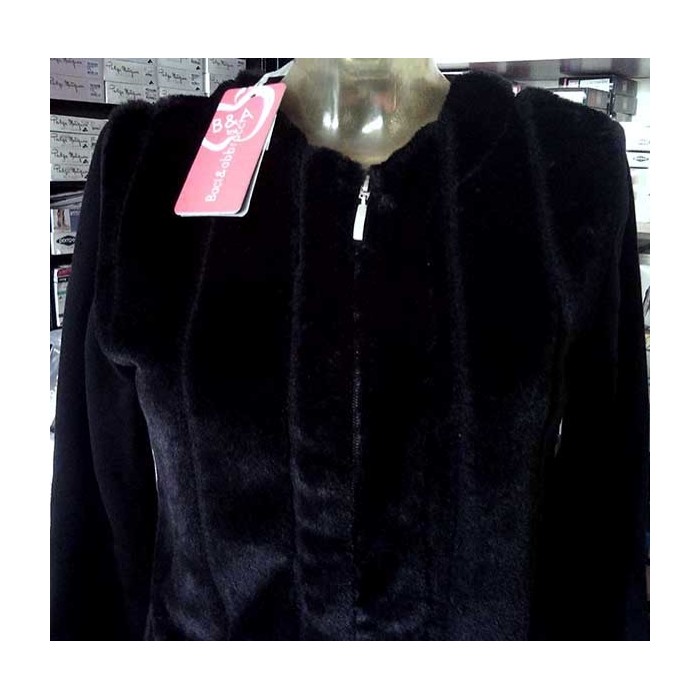 Felpa donna Baci & Abbracci con pelliccia, maniche in felpa