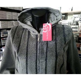 Felpa donna Baci & Abbracci con pelliccia, tasche e cappuccio 2