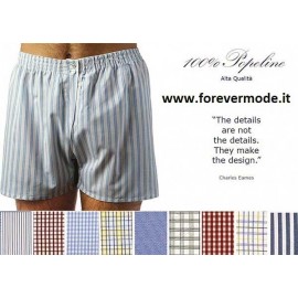 Boxer uomo Colombo classico in puro cotone sanforizzato aperto