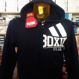 Felpa uomo Boxing Club con logo stampato e cappuccio 2