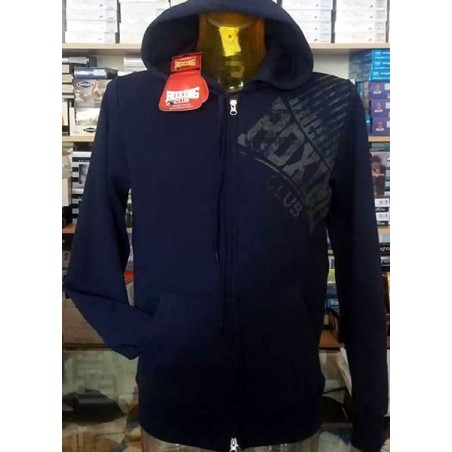 Felpa uomo Boxing Club con stampa logo, tasche e cappuccio