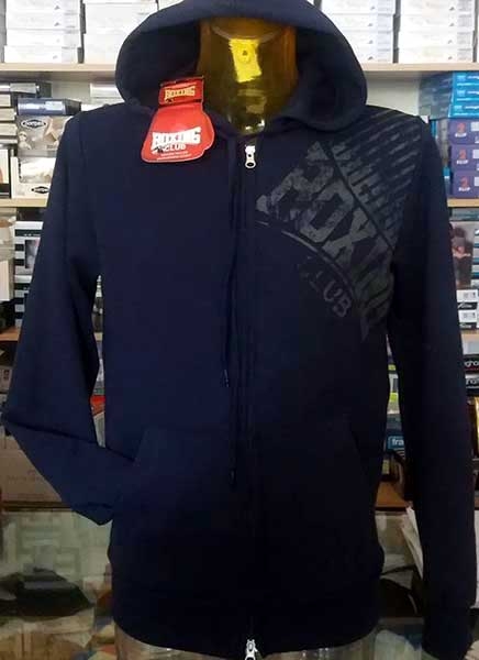 Felpa uomo Boxing Club con stampa logo, tasche e cappuccio