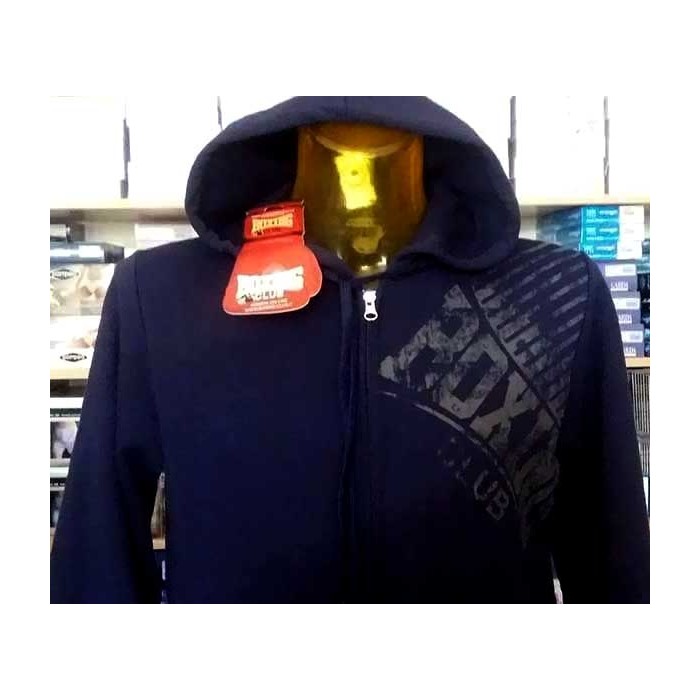 Felpa uomo Boxing Club con stampa logo, tasche e cappuccio