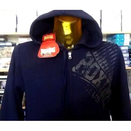 Felpa uomo Boxing Club con stampa logo, tasche e cappuccio