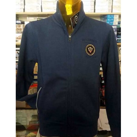 Felpa uomo Baci & Abbracci in cotone con logo ricamato e tasche