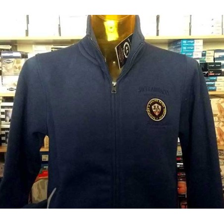 Felpa uomo Baci & Abbracci in cotone con logo ricamato e tasche