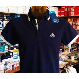 Polo uomo Baci & Abbracci con logo ricamato e stampato sul collo