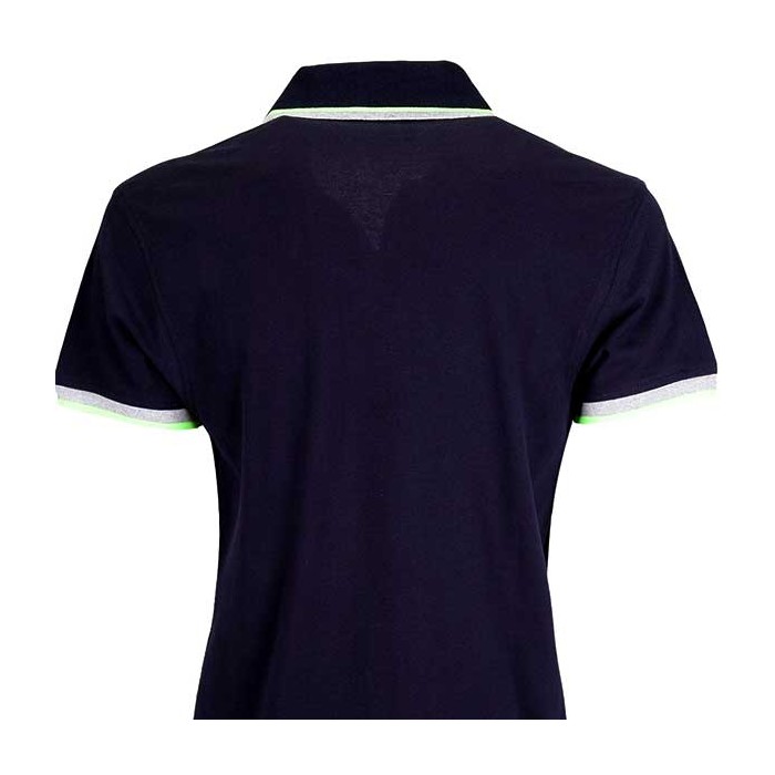 Polo uomo Baci & Abbracci con logo ricamato e stampato sul collo