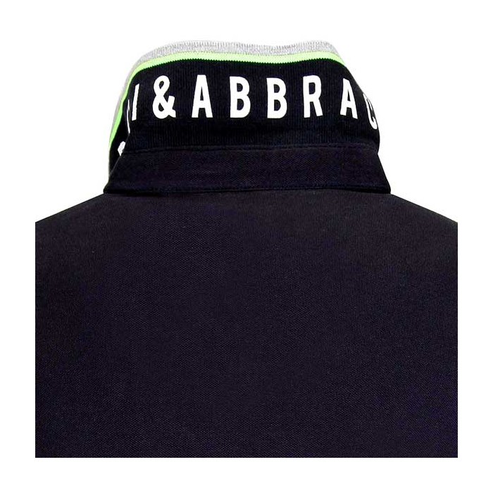 Polo uomo Baci & Abbracci con logo ricamato e stampato sul collo