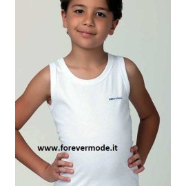 3 Canottiere bambino Enrico Coveri a spalla larga in cotone elasticizzato 2