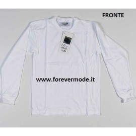 Maglia bambino Effepi manica lunga girocollo in cotone pettinato 2