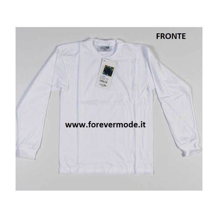 Maglia bambino Effepi manica lunga girocollo in cotone pettinato