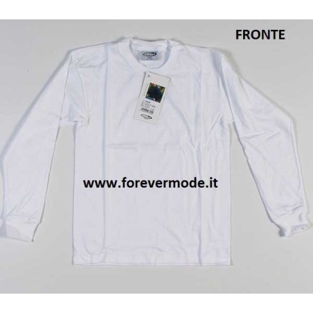 Maglia bambino Effepi manica lunga girocollo in cotone pettinato
