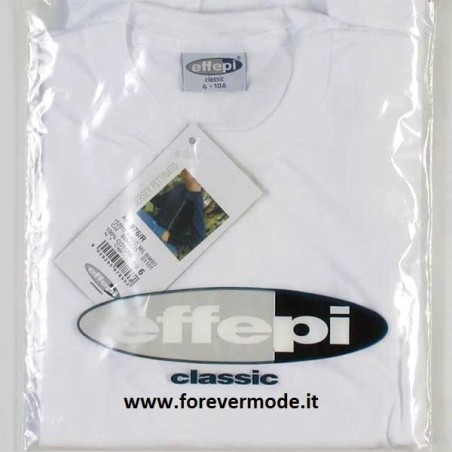 Maglia bambino Effepi manica lunga girocollo in cotone pettinato