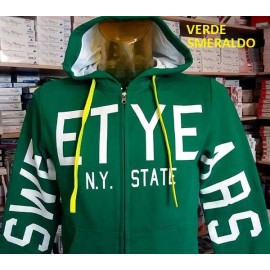 Felpa uomo Sweet Years con logo frontale e maniche con tasche 2