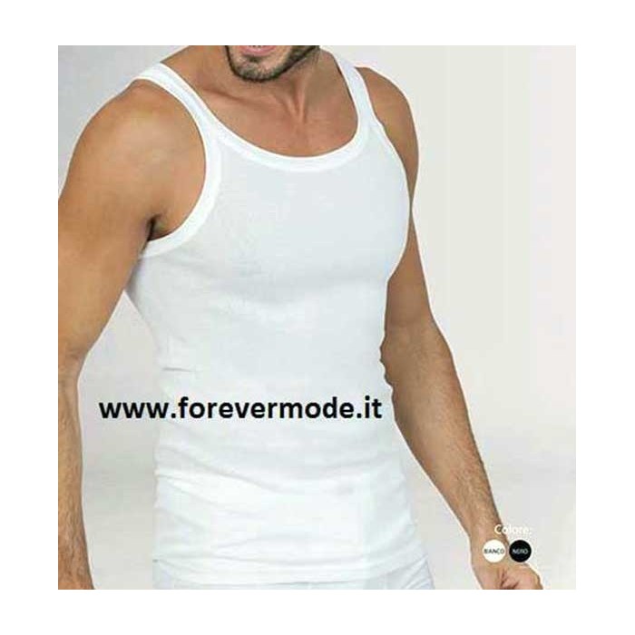 Canottiere Uomo 100% Cotone - Pacco Da 5, Elasticizzate, Per Sport E Casual