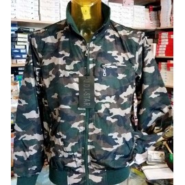 Giubbotto uomo Star mimetico 3 tasche, anti pioggia e vento