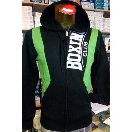 Felpa uomo BoxingClub con stampa logo, bande, tasche e cappuccio 2