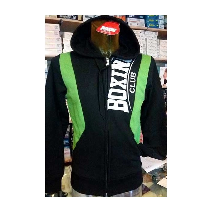 Felpa uomo BoxingClub con stampa logo, bande, tasche e cappuccio