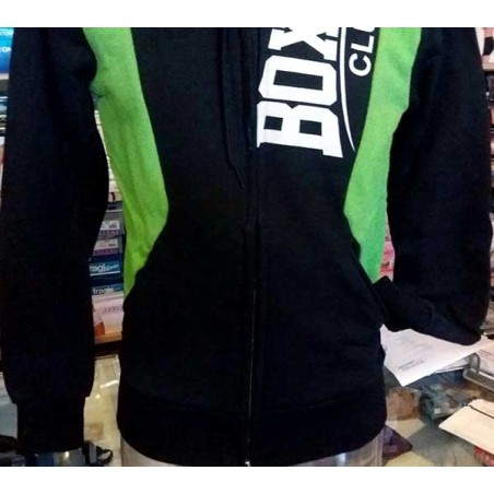 Felpa uomo BoxingClub con stampa logo, bande, tasche e cappuccio