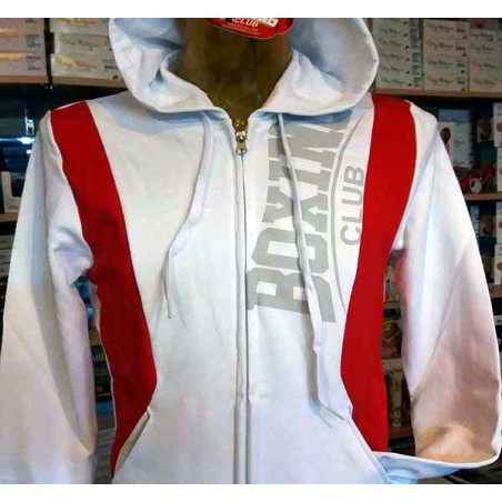Felpa uomo BoxingClub con stampa logo, bande, tasche e cappuccio