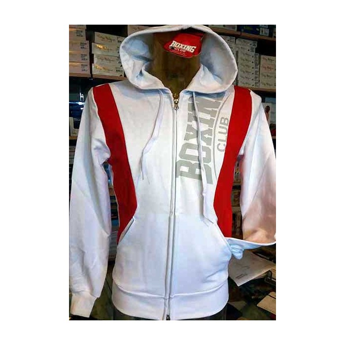 Felpa uomo BoxingClub con stampa logo, bande, tasche e cappuccio