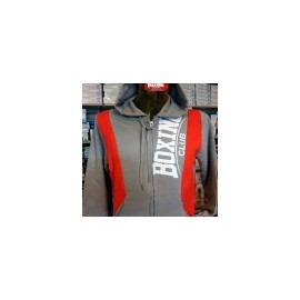 Felpa uomo BoxingClub con stampa logo, bande, tasche e cappuccio 2