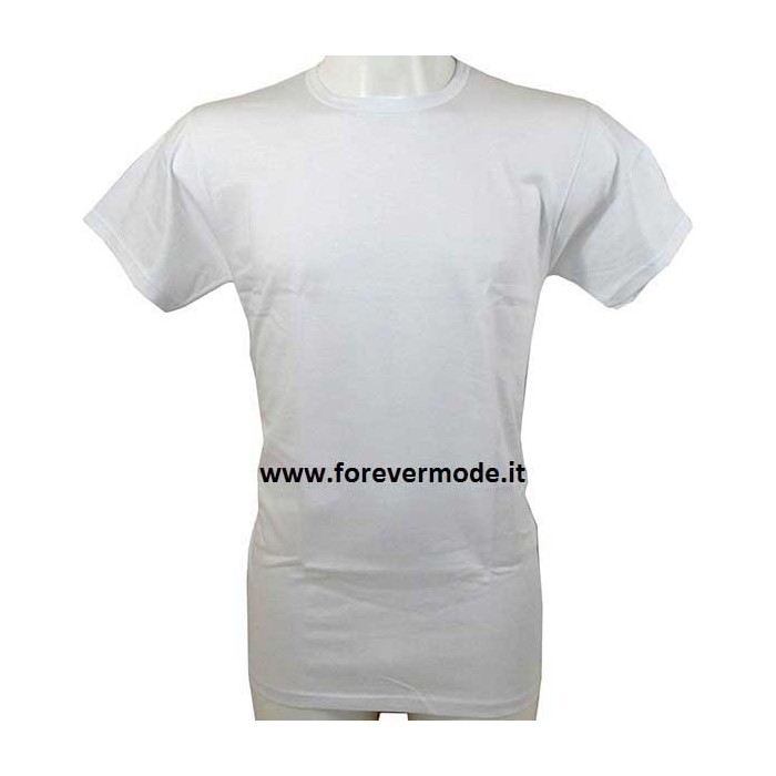 3 T-shirt uomo Life manica corta a girocollo in puro cotone fine
