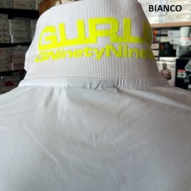Polo uomo Guru con logo frontale e stampa sul collo fluo 2
