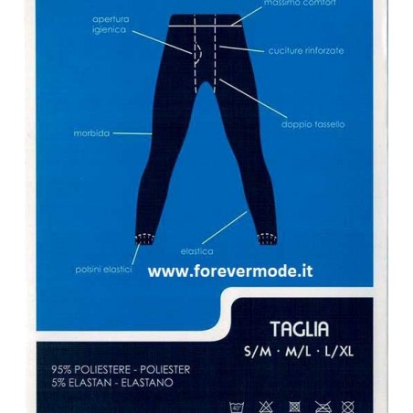 Calzamaglia uomo Scopri gamba lunga in caldo Pile senza piede