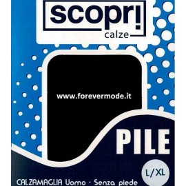Calzamaglia uomo Scopri gamba lunga in caldo Pile senza piede 2