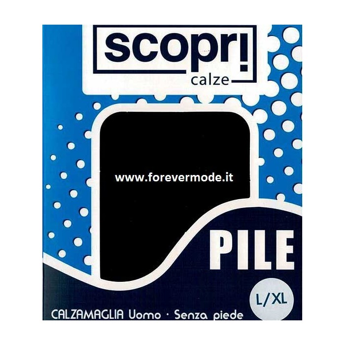 Calzamaglia uomo Scopri gamba lunga in caldo Pile senza piede