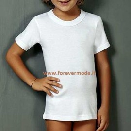 4 Maglie bambino Oltremare manica corta girocollo caldo cotone