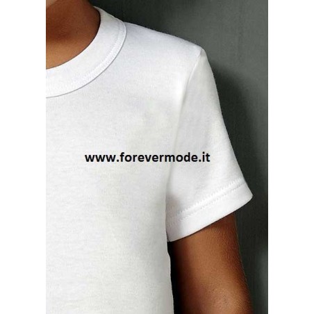 4 Maglie bambino Oltremare manica corta girocollo caldo cotone