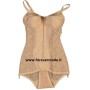 Body donna Rita guepiere modellatore in pizzo con cerniera